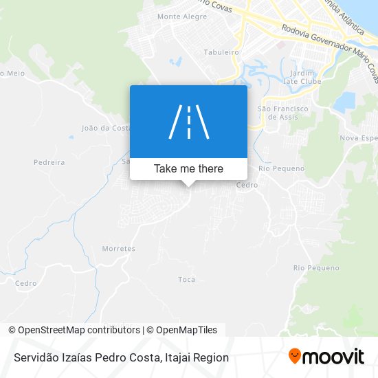 Mapa Servidão Izaías Pedro Costa