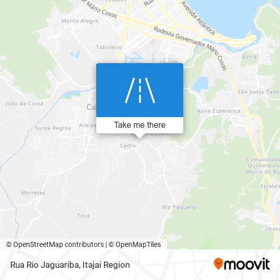 Mapa Rua Rio Jaguariba