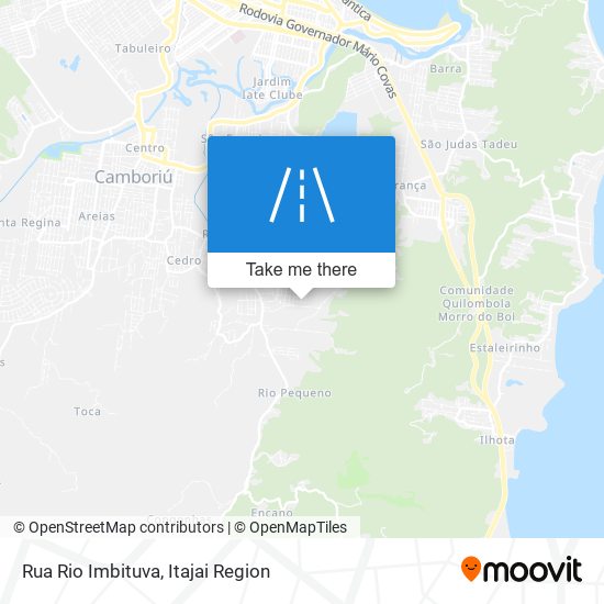 Mapa Rua Rio Imbituva