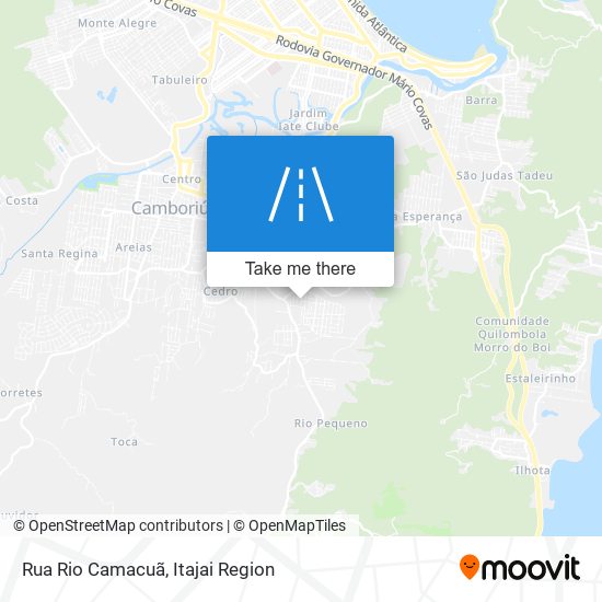 Mapa Rua Rio Camacuã