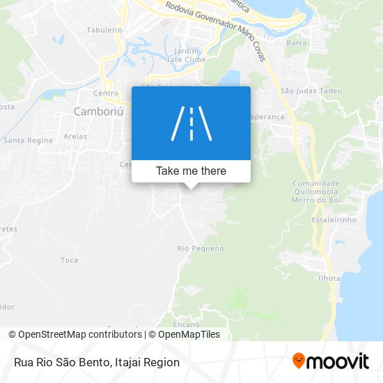 Mapa Rua Rio São Bento