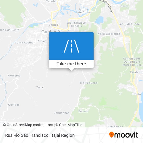 Rua Rio São Francisco map