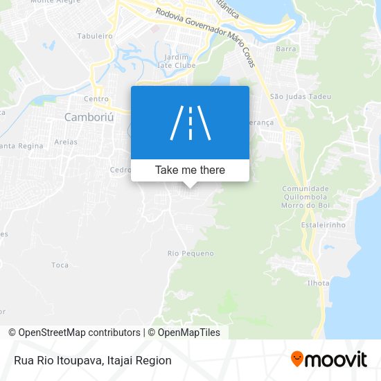 Rua Rio Itoupava map