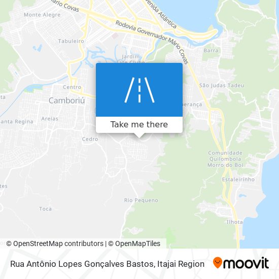 Mapa Rua Antônio Lopes Gonçalves Bastos