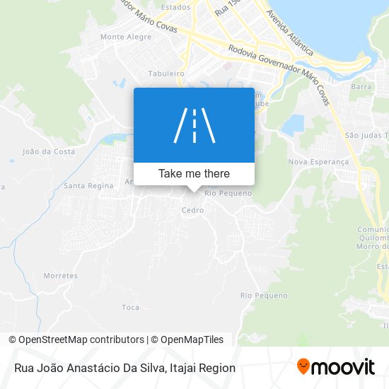 Mapa Rua João Anastácio Da Silva