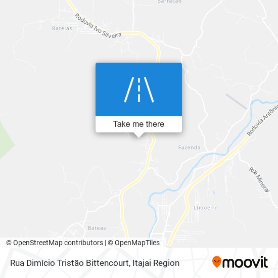 Mapa Rua Dimício Tristão Bittencourt