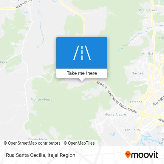 Rua Santa Cecília map