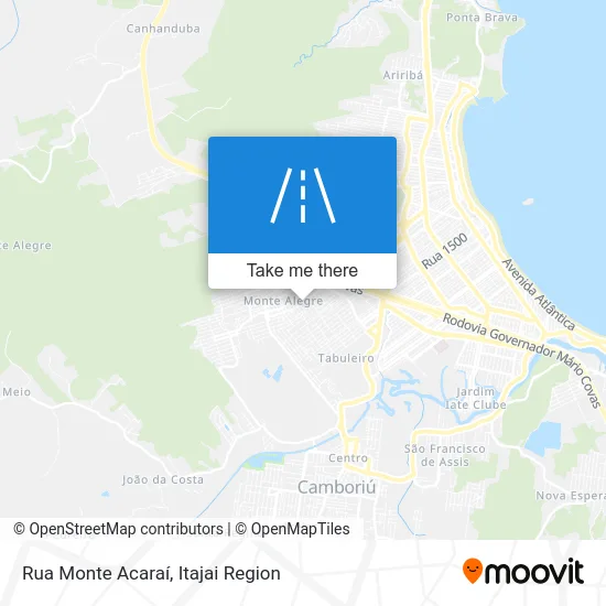Rua Monte Acaraí map