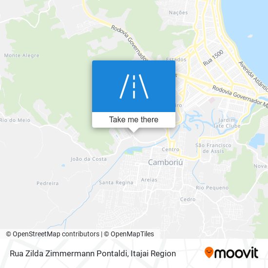 Rua Zilda Zimmermann Pontaldi map