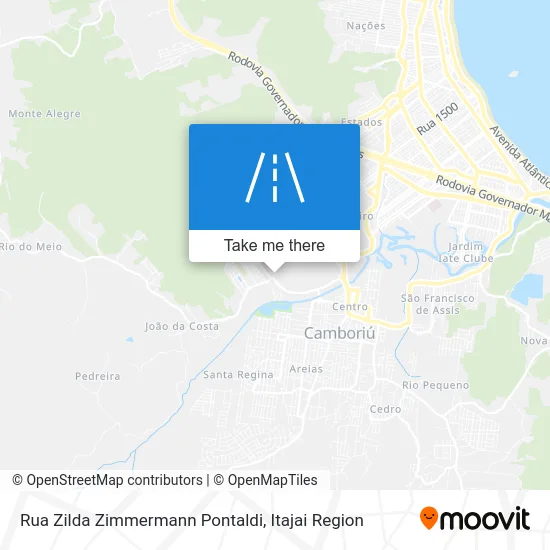 Rua Zilda Zimmermann Pontaldi map