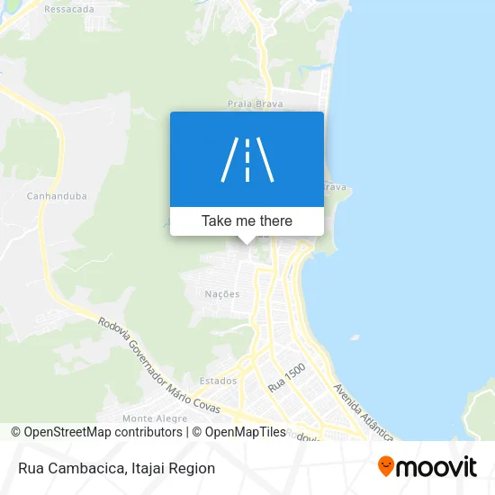 Rua Cambacica map