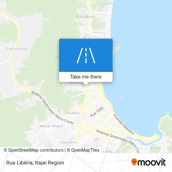 Rua Libéria map