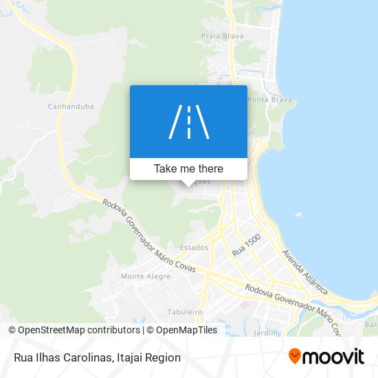 Mapa Rua Ilhas Carolinas