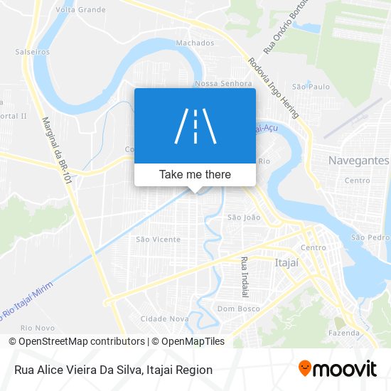 Mapa Rua Alice Vieira Da Silva