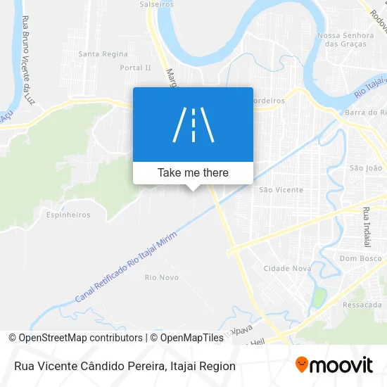 Rua Vicente Cândido Pereira map