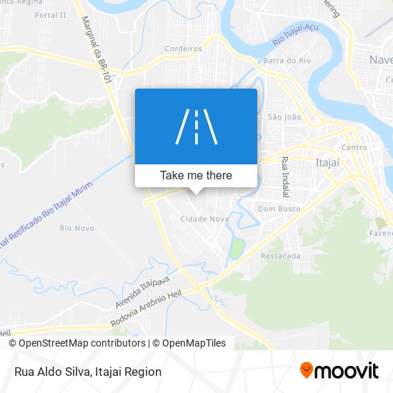 Mapa Rua Aldo Silva