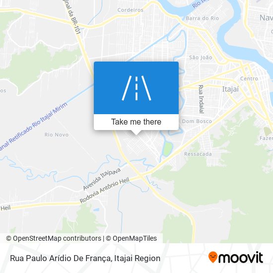Rua Paulo Arídio De França map