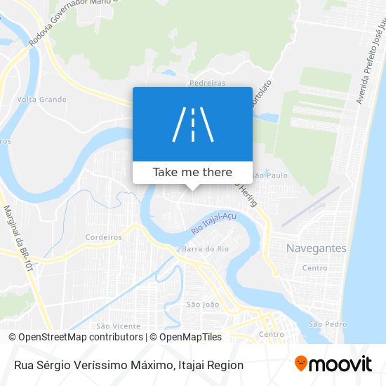 Mapa Rua Sérgio Veríssimo Máximo