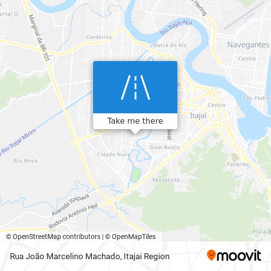 Mapa Rua João Marcelino Machado