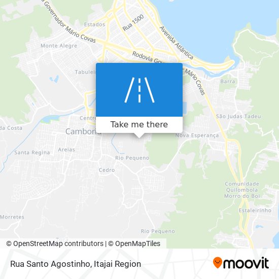 Mapa Rua Santo Agostinho