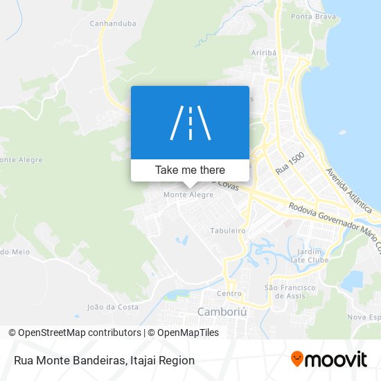 Mapa Rua Monte Bandeiras