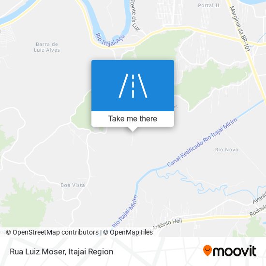 Mapa Rua Luiz Moser