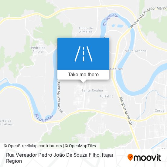 Mapa Rua Vereador Pedro João De Souza Filho