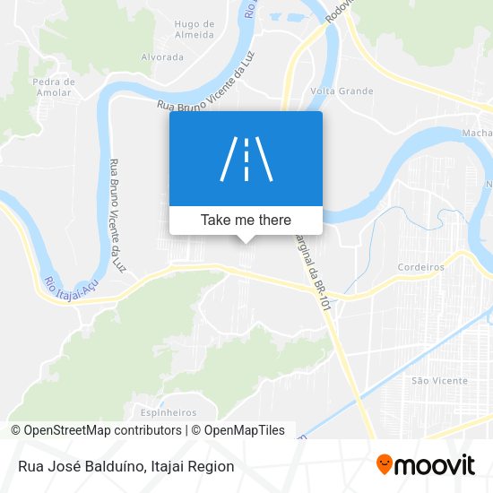 Rua José Balduíno map