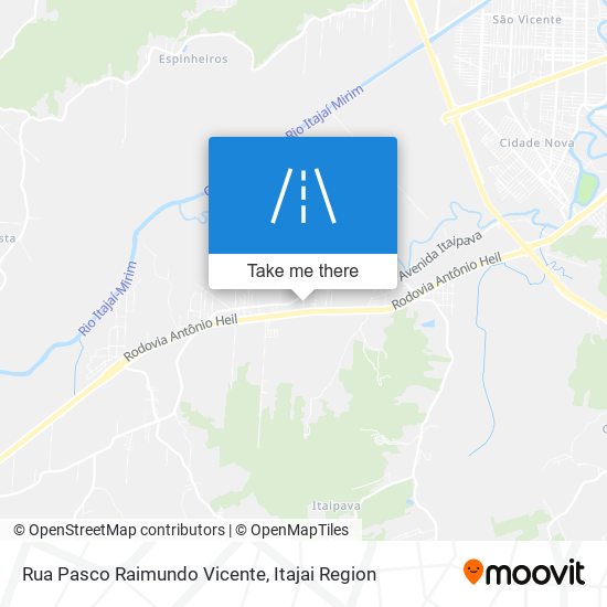 Mapa Rua Pasco Raimundo Vicente