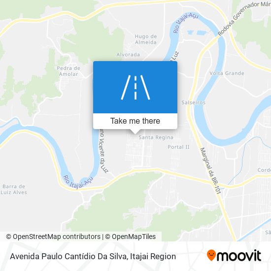 Mapa Avenida Paulo Cantídio Da Silva