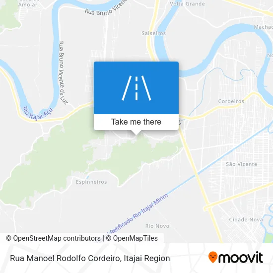 Rua Manoel Rodolfo Cordeiro map