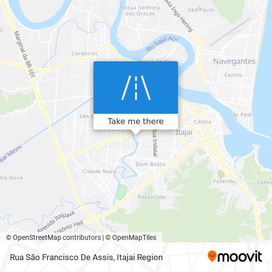 Mapa Rua São Francisco De Assis