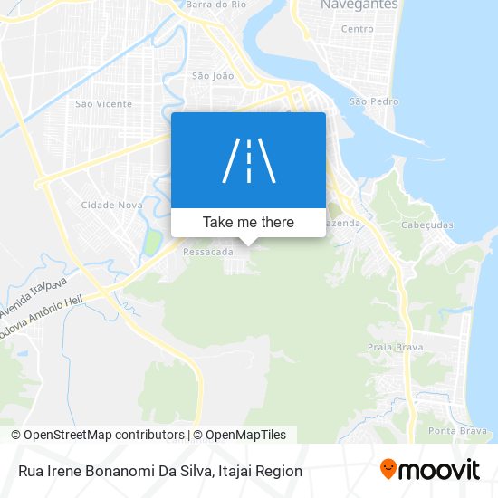 Mapa Rua Irene Bonanomi Da Silva