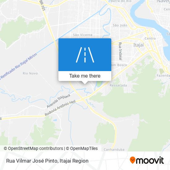 Mapa Rua Vilmar José Pinto