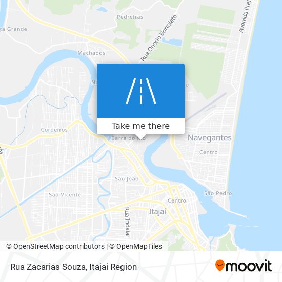 Mapa Rua Zacarias Souza