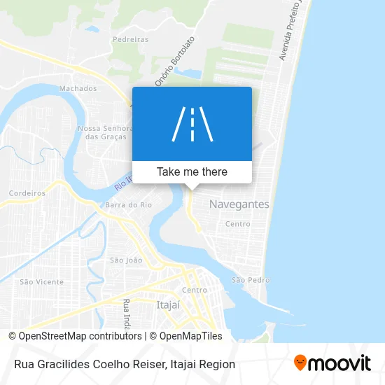 Rua Gracilides Coelho Reiser map