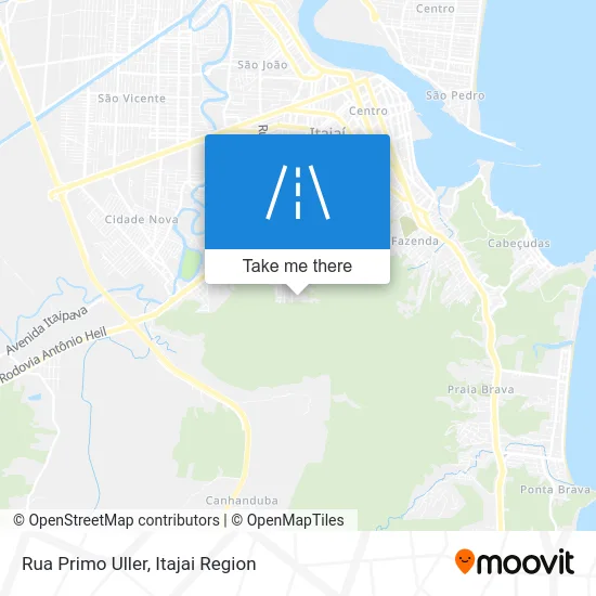 Rua Primo Uller map