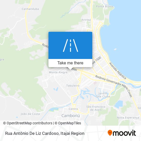 Mapa Rua Antônio De Liz Cardoso