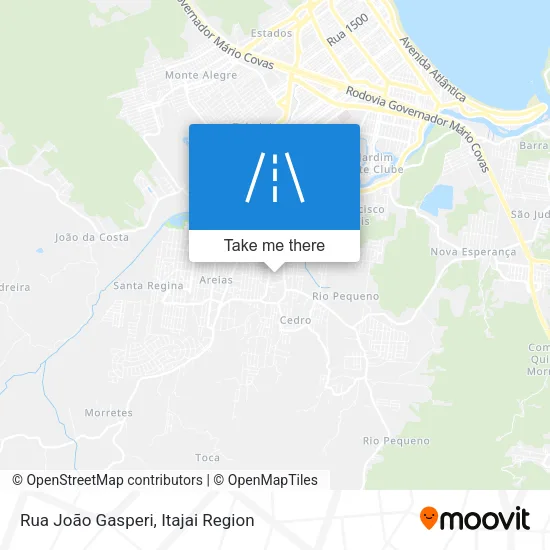 Rua João Gasperi map