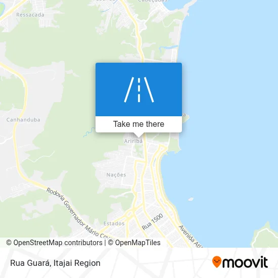 Rua Guará map