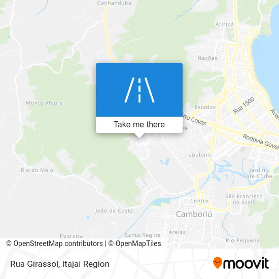 Rua Girassol map