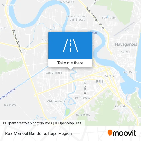 Rua Manoel Bandeira map