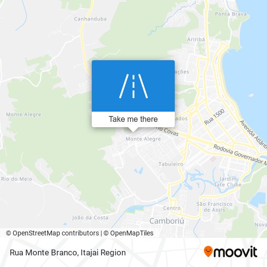 Mapa Rua Monte Branco