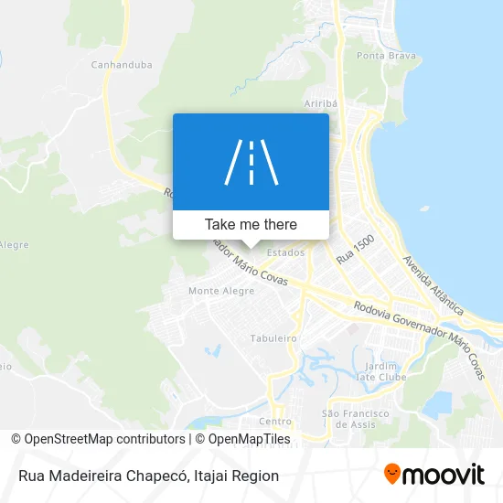 Rua Madeireira Chapecó map