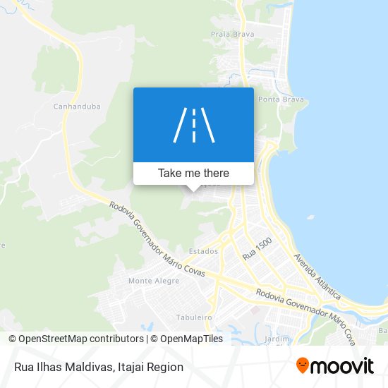 Mapa Rua Ilhas Maldivas