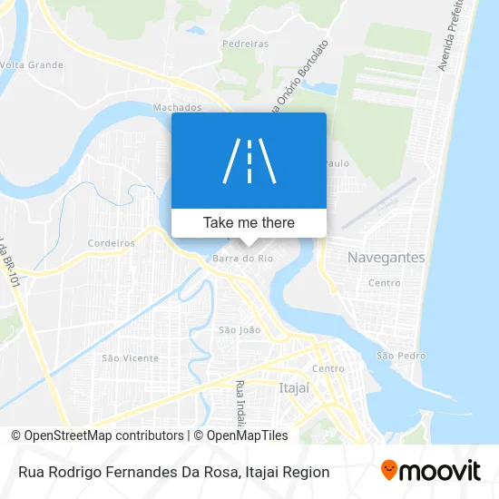 Rua Rodrigo Fernandes Da Rosa map