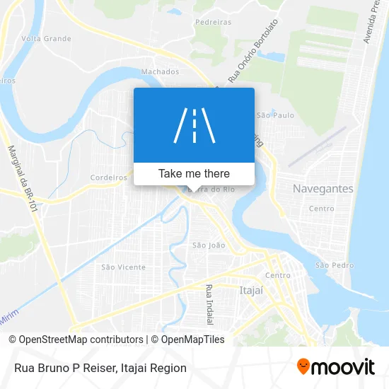 Rua Bruno P Reiser map