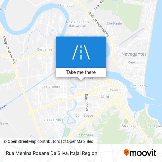 Mapa Rua Menina Rosana Da Silva