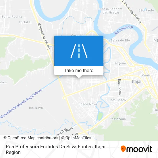 Rua Professora Erotides Da Silva Fontes map