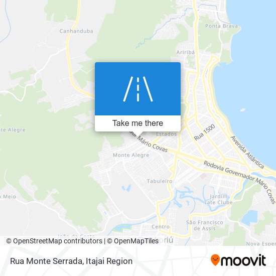 Mapa Rua Monte Serrada